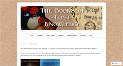 Desktop Screenshot of booksoflostknowledge.com