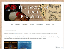 Tablet Screenshot of booksoflostknowledge.com